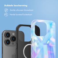 Selencia Vivid Tough Backcover met MagSafe Apple iPhone 15 Pro - Holographic Blue Dream