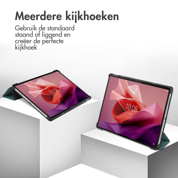 imoshion Trifold Bookcase Lenovo Tab P12 - Donkergroen