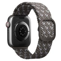 Uniq Aspen Designer Edition Braided bandje Apple Watch Series 1 t/m 11 / SE / Ultra (44/45/46/49 mm) - Pebble Grey