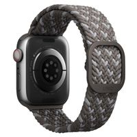 Uniq Aspen Designer Edition Braided bandje Apple Watch Series 1 t/m 10 / SE / Ultra (2) (44/45/46/49 mm) - Pebble Grey