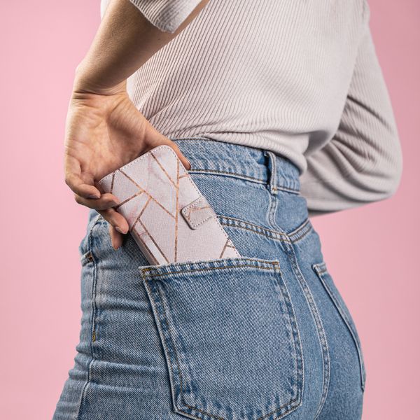 imoshion Design Softcase Bookcase Samsung Galaxy S21 Plus - Pink Graphic