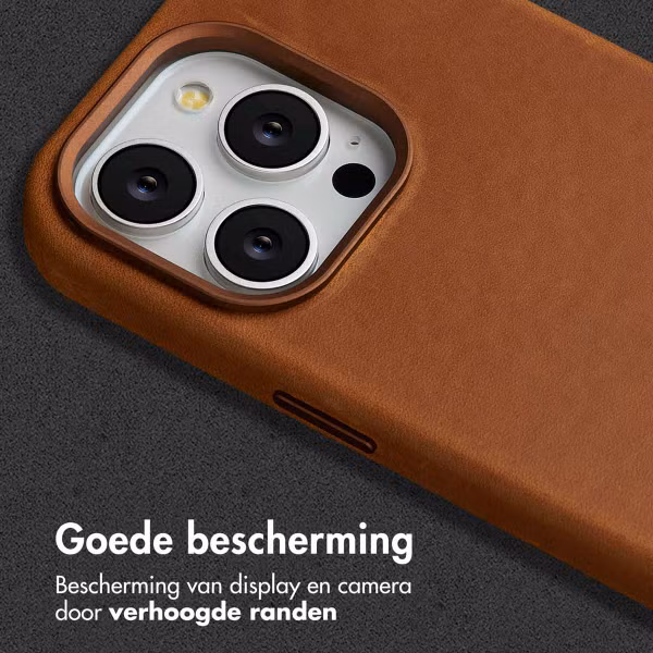 Accezz Vintage Leather Magsafe Backcover Apple iPhone 14 Pro - Tabacco Cognac