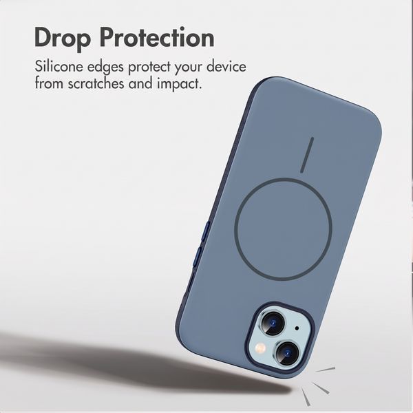 imoshion Colour Back Cover with Thin MagSafe Ring Apple iPhone 15 - Dark Blue