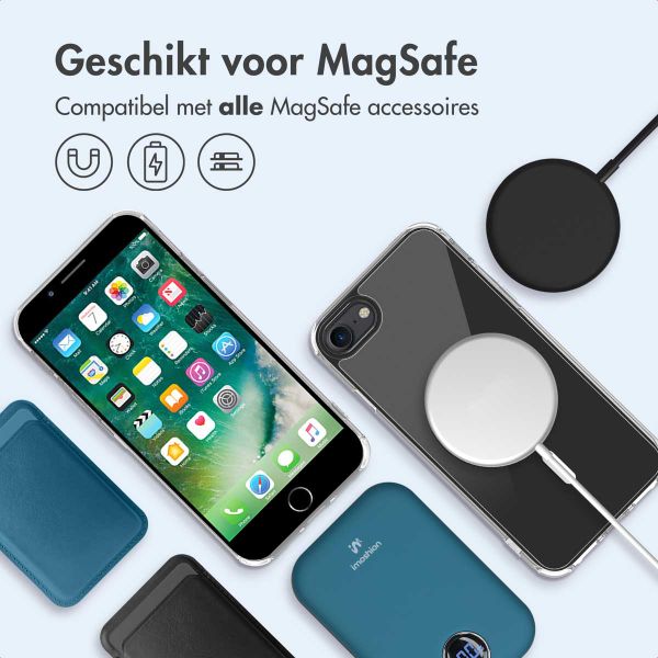 imoshion Protective Backcover met MagSafe iPhone SE (2022 / 2020) / 8 / 7 - Transparant