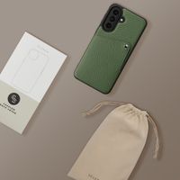 Selencia Riva Backcover met Pashouder Samsung Galaxy A57 (5G) - Sage Green