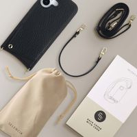 Selencia Nova Telefoonhoes met Koord en Pashouder Apple iPhone 17 - Zwart