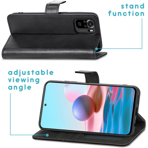 imoshion Luxe Bookcase Xiaomi Redmi Note 10 (4G) / Note 10S - Zwart