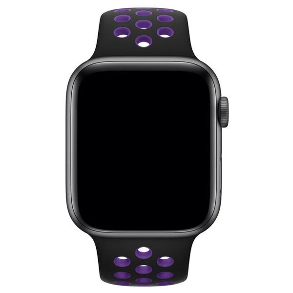 Apple Nike Sport Band Apple Watch Series 1-9 / SE - 38/40/41 mm / Series 10 - 42 mm - Black / Hyper Grape