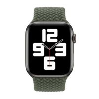 Apple Gevlochten solobandje Apple Watch | 44/45/46/49 mm - Maat 11 - Inverness Green