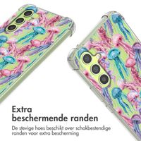 imoshion Design hoesje met koord Samsung Galaxy A34 (5G) - Jellyfish Watercolor