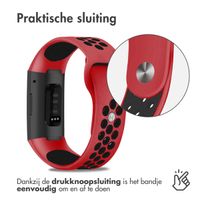 imoshion Siliconen sport bandje Fitbit Charge 3  /  4 - Rood / Zwart