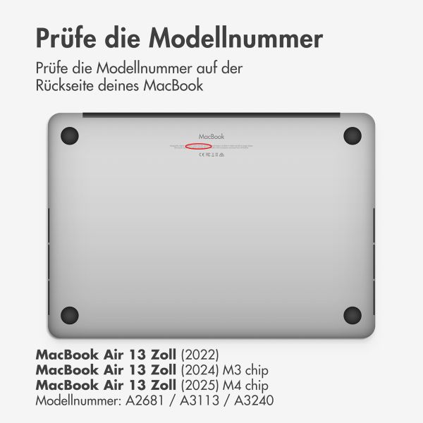 Accezz Gehard Glas Screenprotector Apple MacBook Air 13 inch (2022 / 2024 M3 / 2025 M4 / 2026 M5)