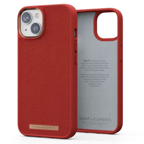 Njorð Collections Suède Comfort+ Case iPhone 14 - Burnt Orange