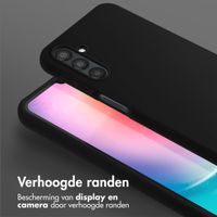 Selencia Siliconen hoesje met afneembaar koord Samsung Galaxy A25 (5G) - Zwart