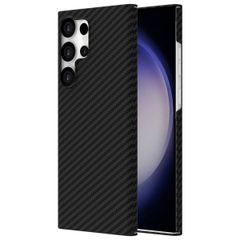 Accezz MagSafe Kevlar Backcover Samsung Galaxy S23 Ultra - Zwart