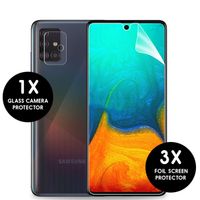 imoshion Screenprotector Folie 3 Pack + Camera Protector Glas Samsung Galaxy A71