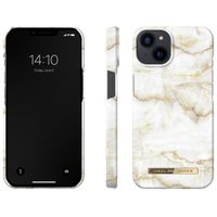 iDeal of Sweden Fashion Backcover iPhone 13 - Golden Pearl Marble