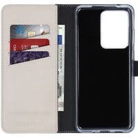 Selencia Echt Lederen Bookcase Samsung Galaxy S20 Ultra - Greige