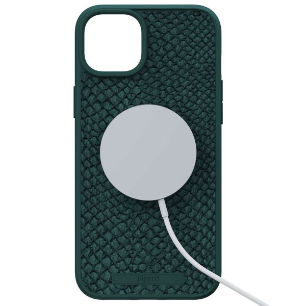 Njorð Collections Salmon Leather MagSafe Case iPhone 15 Plus - Green