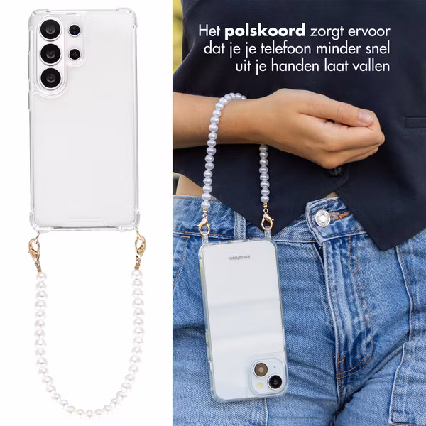 imoshion Backcover met Telefoonkoorden Samsung Galaxy S26 Ultra - Parels