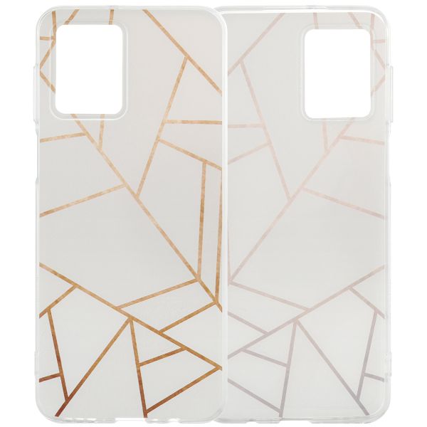 imoshion Design hoesje Motorola Moto G54 - White Graphic