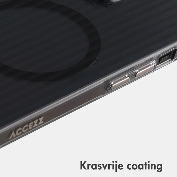 Accezz Lite Backcover met MagSafe | Fluted | Apple iPhone 15 - Zwart