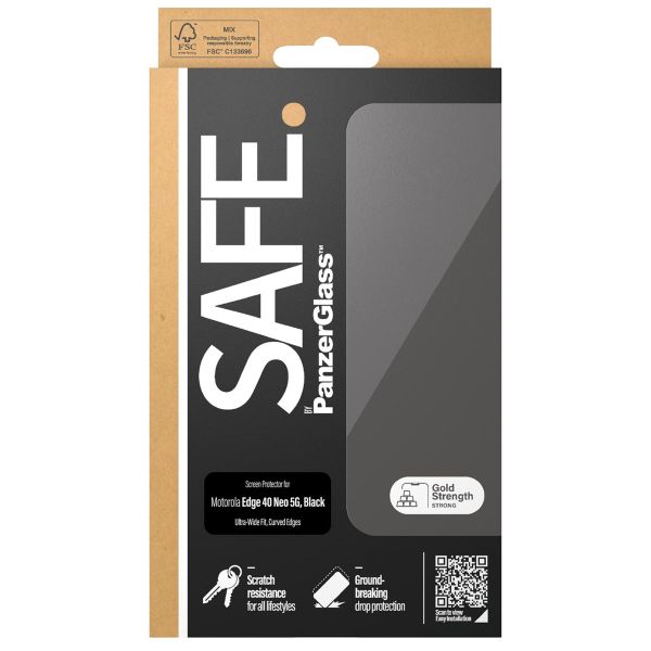 SAFE by PanzerGlass Ultra-Wide Fit Screenprotector Motorola Edge 40