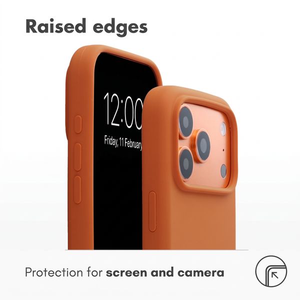 Accezz Liquid Silicone Case with MagSafe Apple iPhone 18 Pro Max / 17 Pro Max - Orange