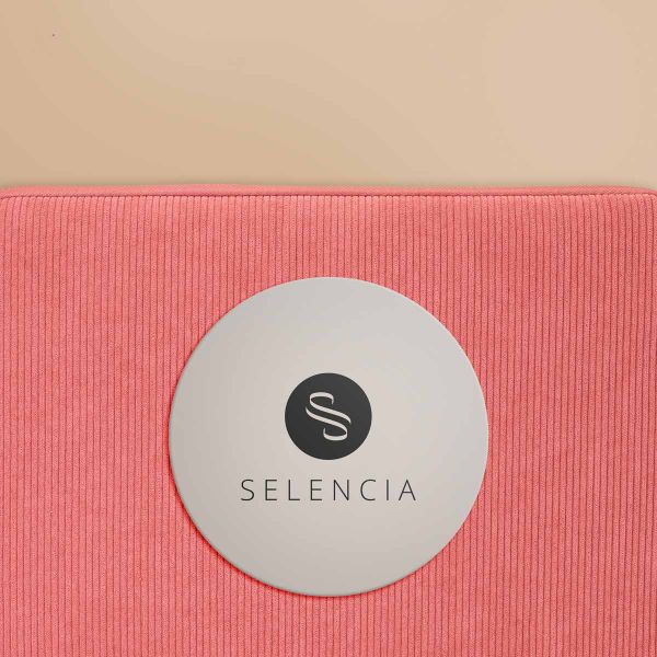 Selencia Corduroy Laptop hoes 13-14 inch - Laptopsleeve - Old Pink