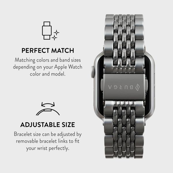 Burga Steel strap Apple Watch | 38/40/41/42 mm - Silver