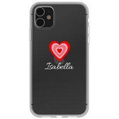 Hoesje met eigen foto en/of tekst Apple iPhone 11 - Hartje