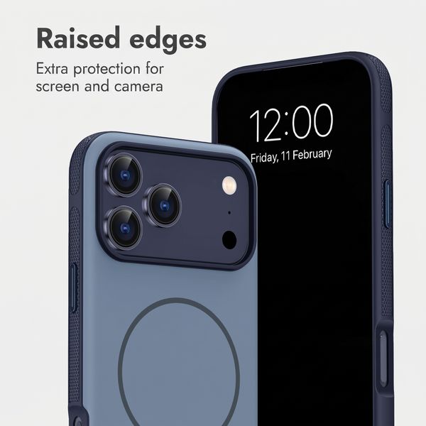 imoshion Colour Back Cover with Thin MagSafe Ring Apple iPhone 17 Pro - Dark Blue