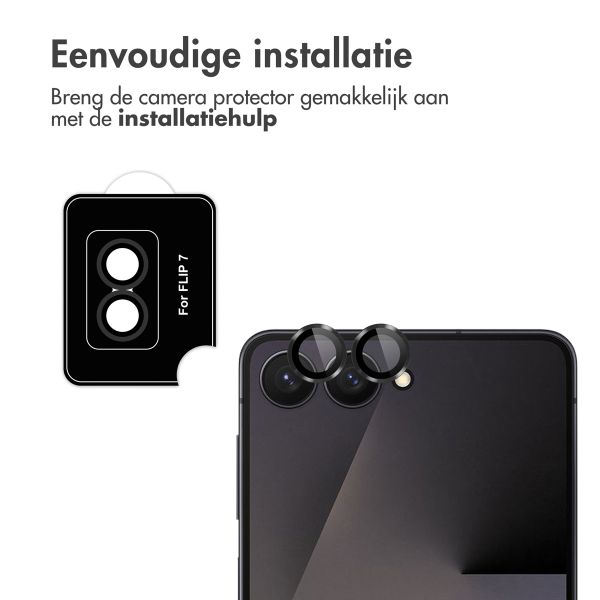 imoshion Camera Protector Glas 2 Pack Samsung Galaxy Z Flip 7 - Zwart