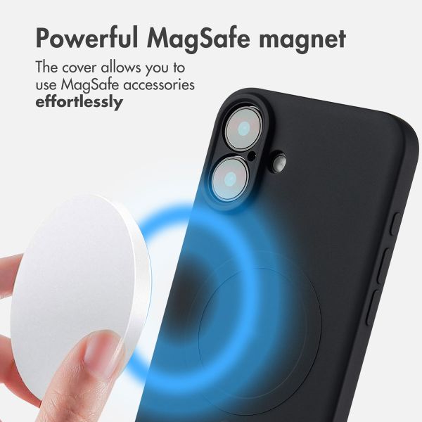 imoshion Colour Back Cover with MagSafe Apple iPhone 16 Plus - Black