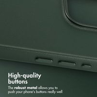 Accezz Leather Back Cover with MagSafe Apple iPhone 15 Pro - Cedar Green