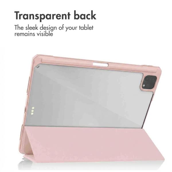 imoshion Trifold Hard Case Book Cover Apple iPad Pro 12.9 (2018/2020/2021/2022) - Pink
