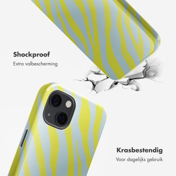 Selencia Vivid Backcover met MagSafe Apple iPhone 13 - Zebra Winter Sky Titanium Yellow
