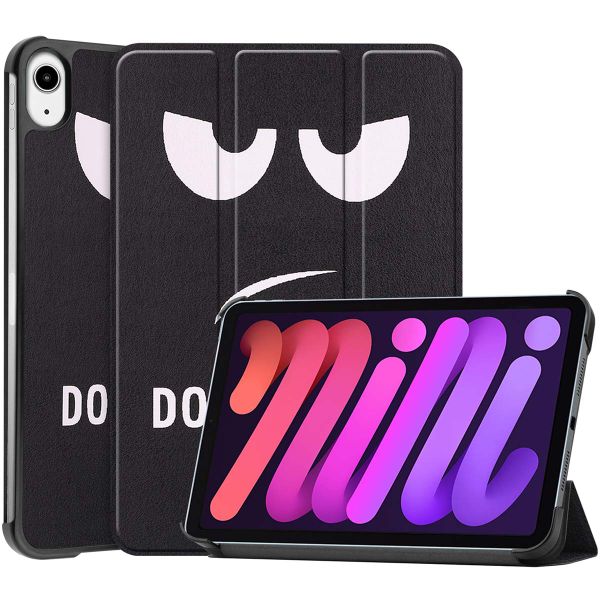 imoshion Design Trifold Bookcase iPad Mini 7 (2024) / iPad Mini 6 (2021) - Don't touch