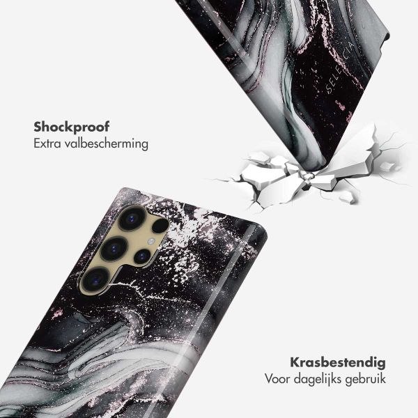 Selencia Vivid Backcover Samsung Galaxy S24 Ultra - Chic Marble Black