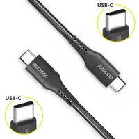 Accezz USB-C naar USB-C kabel - 2 meter - Zwart