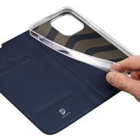 Dux Ducis Slim Softcase Bookcase iPhone 14 Pro - Donkerblauw