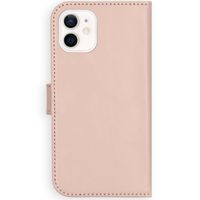 Selencia Echt Leren Bookcase Apple iPhone 12 Mini - Dusty Pink