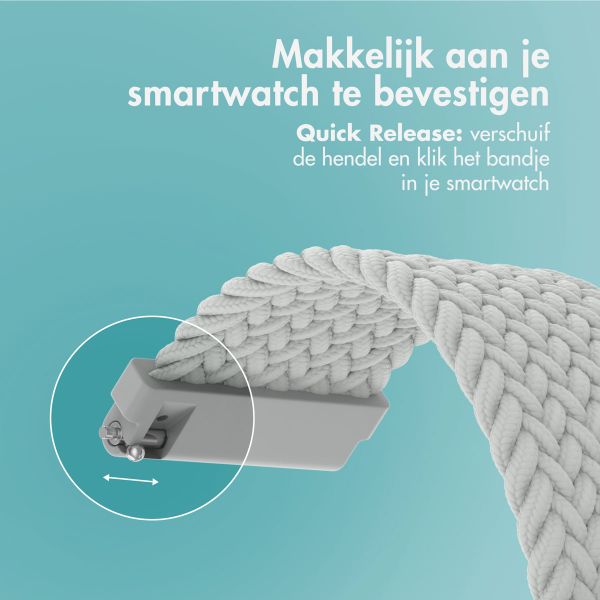 imoshion Nylon geweven bandje - Universeel 22 mm aansluiting - Grijs