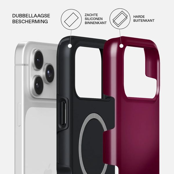 Burga Tough Backcover MagSafe Apple iPhone 17 Pro Max - Dark Cherry