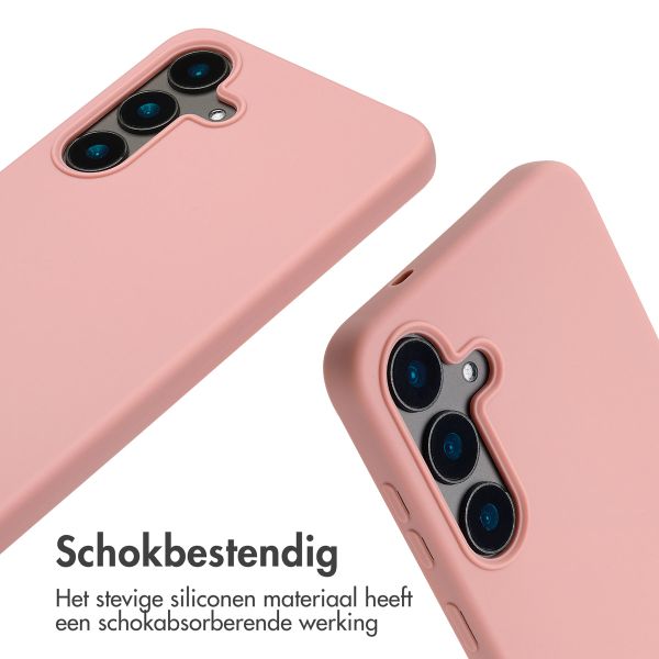 imoshion Siliconen hoesje met koord Samsung Galaxy S25 FE - Sand Pink