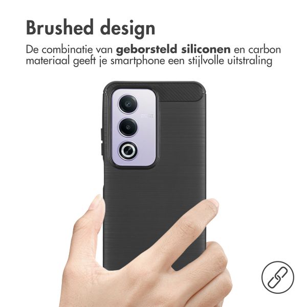 imoshion Brushed Backcover Oppo A80 5G - Zwart