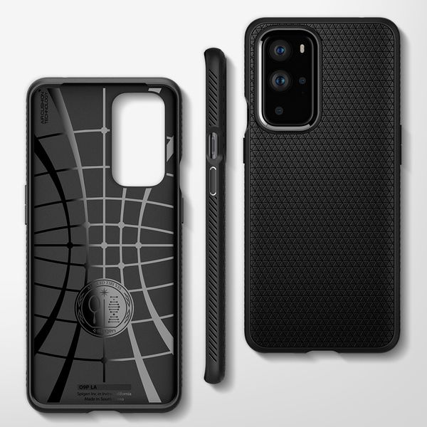 Spigen Liquid Air Backcover OnePlus 9 Pro - Zwart