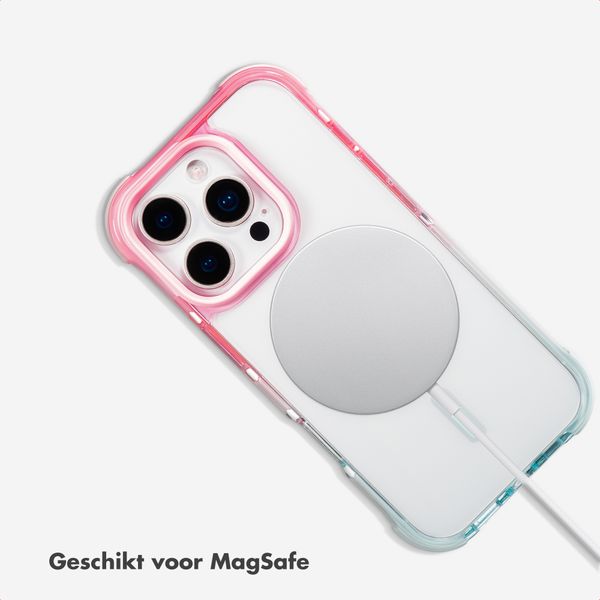 Selencia Gradient Backcover met MagSafe Apple iPhone 16 Pro - Roze / Blauw