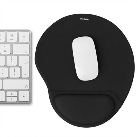 imoshion Ergonomische muismat - Muismat met polssteun - 30 x 25 cm - Zwart