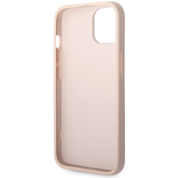 Guess 4G Metal Logo Backcover Apple iPhone 15 - Roze